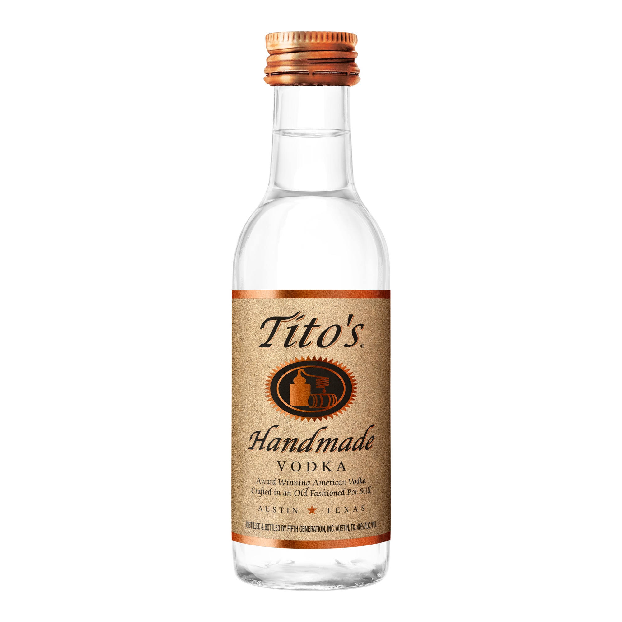 Titos 50mL bottle PNG Titos 50mL bottle PNG
